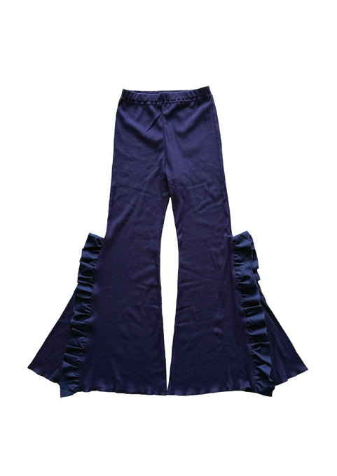 UNIONINI<br>ユニオニーニ<br>【27ssご予約】<br>rib frill bell bottom<br>PT-136