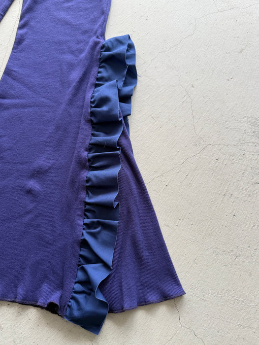 UNIONINI<br>ユニオニーニ<br>【27ssご予約】<br>rib frill bell bottom<br>PT-136