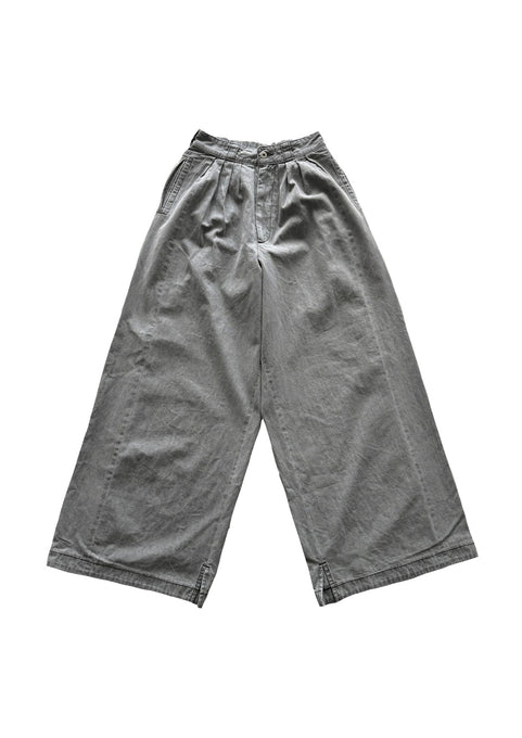UNIONINI<br>ユニオニーニ<br>【27ssご予約】<br>tuck & frill big jeans<br>PT-138