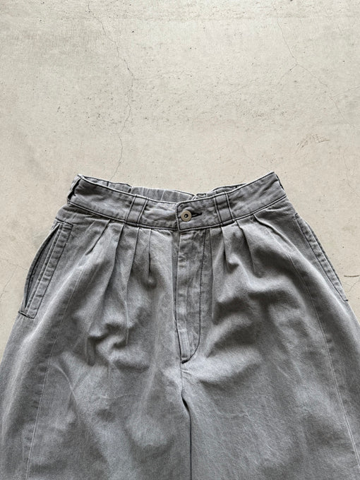 UNIONINI<br>ユニオニーニ<br>【27ssご予約】<br>tuck & frill big jeans<br>PT-138