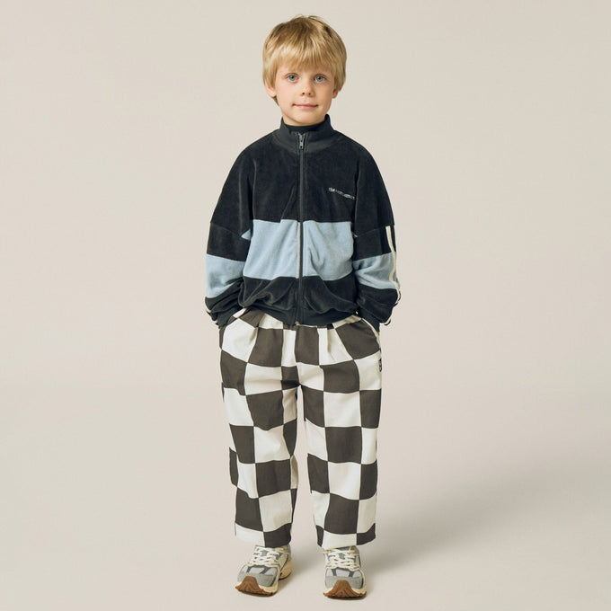 The Campament ザカンパメント <br>Grey Color Block Sweatshirt<br>TC-AW26-66