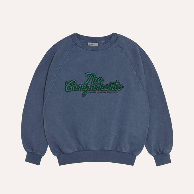 The Campament ザカンパメント <br>The Campamento Blue Sweatshirt<br>TC-AW26-56