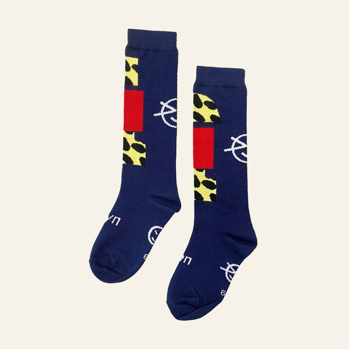 Wynken ウィンケン<br>BLOCK PRINT SOCK<br>WK19A03