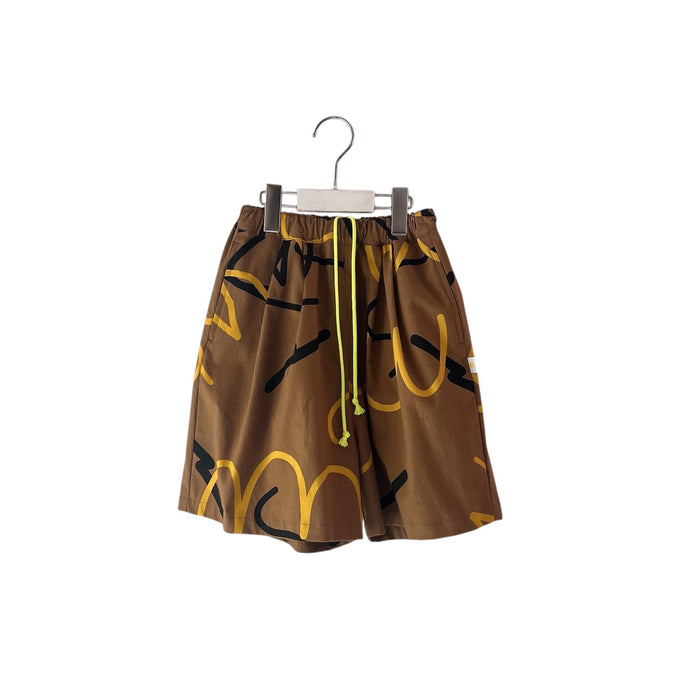 MIN-NANO×frankygrow<br>ミンナノ×フランキーグロウ<br>PATTERNED SHORT PANTS – HORSE CLOTH VINTAGE<br>MF25FWBT-002