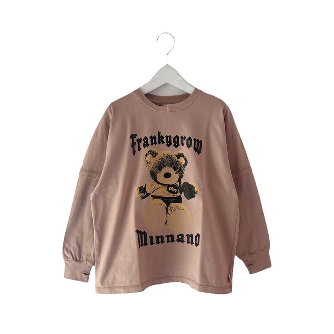 MIN-NANO×frankygrow<br>ミンナノ×フランキーグロウ<br>GRAPHIC L/S TEE – BEAR<br>MF25FWCS-002