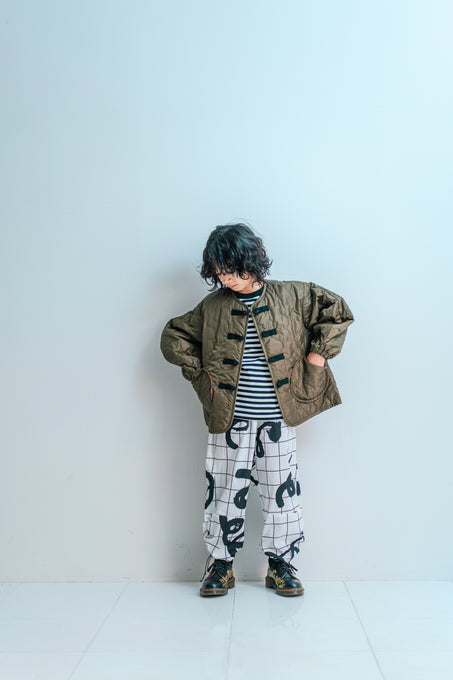 frankygrow <br>フランキーグロウ<br>Wata KUMA GURUGURU QUILTING CHINA BLOUSON<br>24FWOT-115