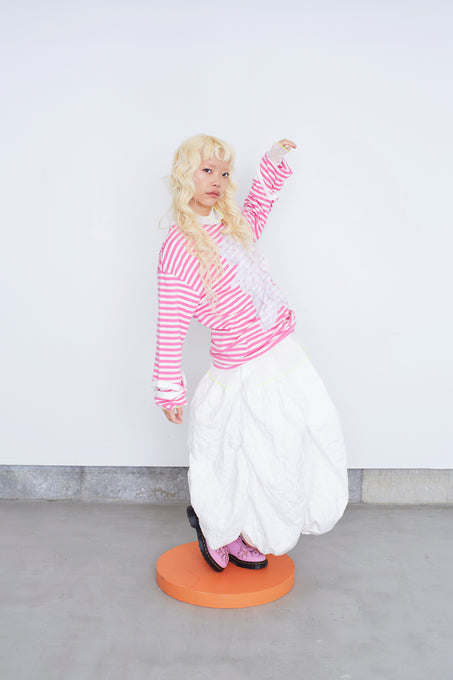 frankygrow<br>フランキーグロウ<br>DEFORMED RIBS L/S TEE<br>25FWCS-505