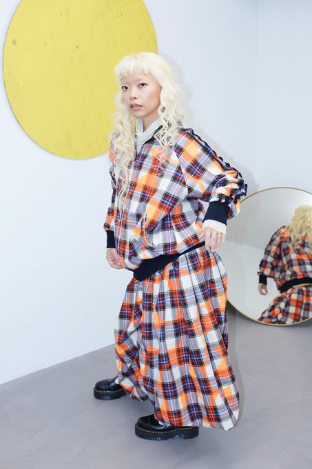 frankygrow<br>フランキーグロウ<br>FORMED CHECK BALLOON SKIRT<br>25FWBT-386