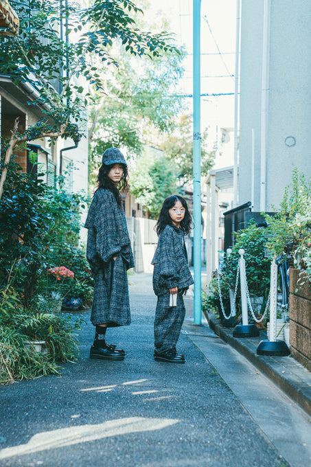 frankygrow<br>フランキーグロウ<br>NEEDLE PUNCHED COTTON TWEED CHECKED CULOTTESキュロット<br>25SBT-372