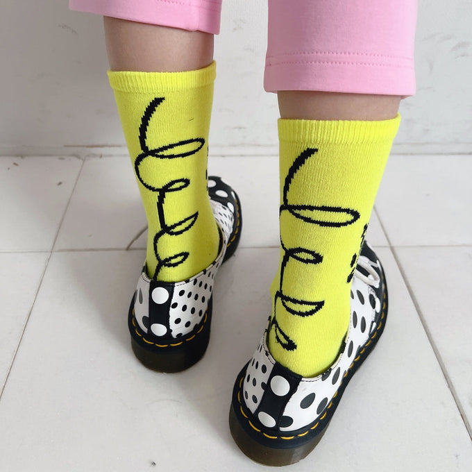 frankygrow<br>フランキーグロウ<br>【26awご予約】<br>CONVEY THE WORDS SOCKS<br>26FWSK-034