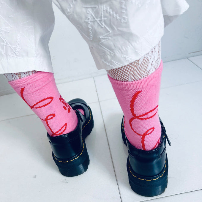 frankygrow<br>フランキーグロウ<br>【26awご予約】<br>CONVEY THE WORDS SOCKS<br>26FWSK-034