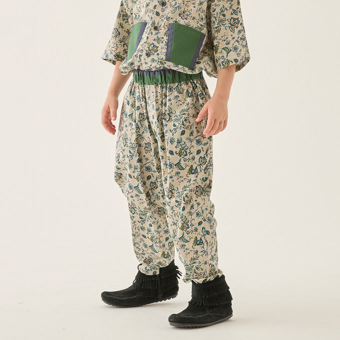 eLfinFolk <br>エルフィンフォルク<br>【25ssご予約2/17頃入荷予定】<br>Multi flora Pants<br>elf-251F44/45