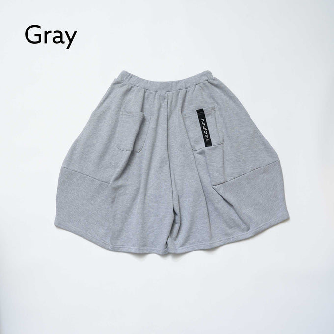 NUNUFORME<br> ヌヌフォルム<br>【27ssご予約 2月入荷予定】<br>スウェットショートポインテッドパンツ<br>ns-859-700