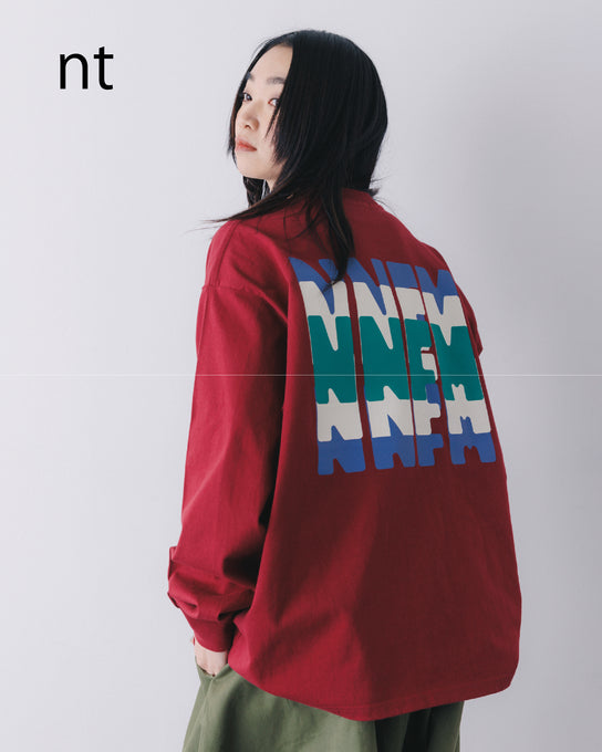 NUNUFORME<br> ヌヌフォルム<br>【26awご予約 8月入荷予定】<br>トリコロールロゴ ロングスリーブT<br>nt26-007-05