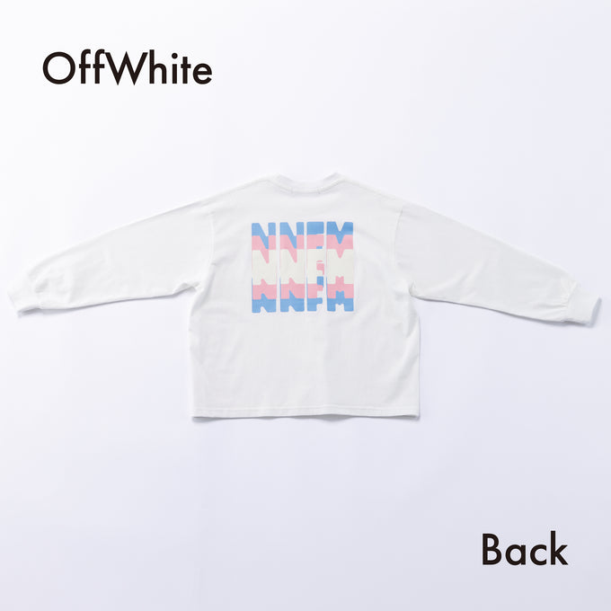 NUNUFORME<br> ヌヌフォルム<br>【26awご予約 8月入荷予定】<br>トリコロールロゴ ロングスリーブT<br>nt26-007-05