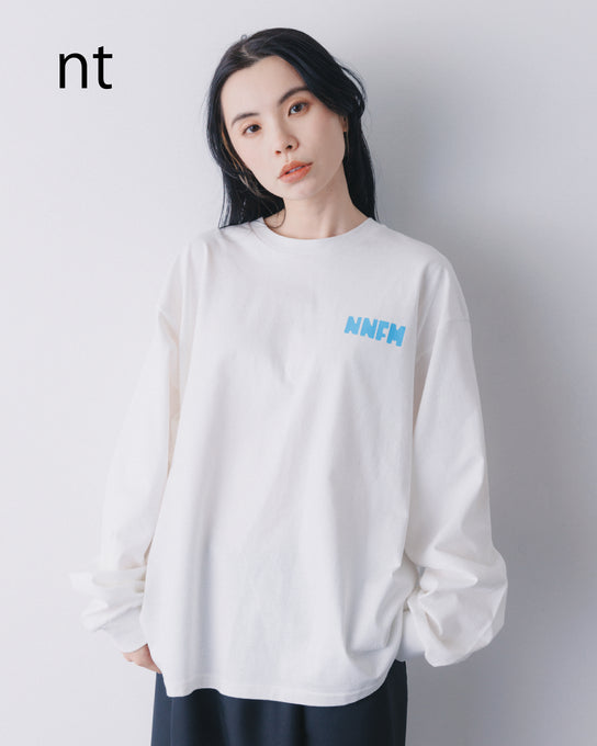 NUNUFORME<br> ヌヌフォルム<br>【26awご予約 8月入荷予定】<br>トリコロールロゴ ロングスリーブT<br>nt26-007-05