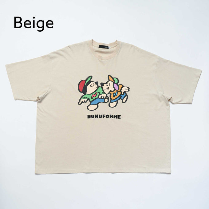 NUNUFORME<br> ヌヌフォルム<br>【27ssご予約 2月入荷予定】<br>2匹のINUINU T<br>nt27-005-02