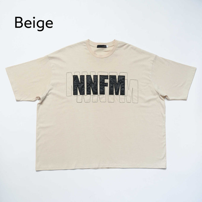 NUNUFORME<br> ヌヌフォルム<br>【27ssご予約 2月入荷予定】<br>パッチワークロゴT<br>nt27-005-06