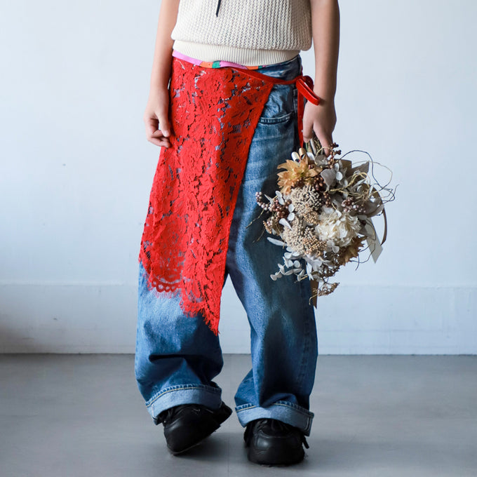 TOBOGGAN<br> トボガン<br>【26ssご予約-追加生産分-5月中旬入荷予定】<br>lace omaki