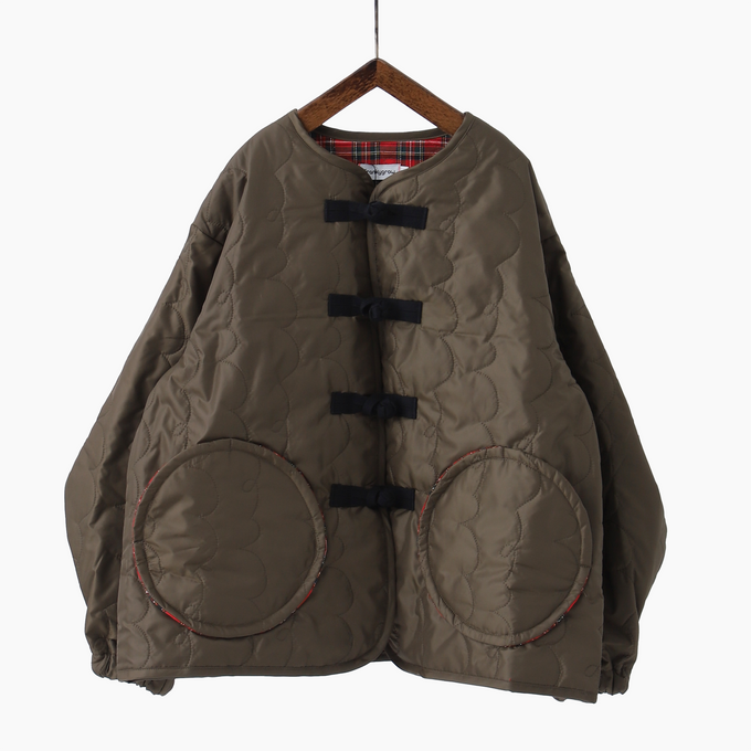 frankygrow <br>フランキーグロウ<br>Wata KUMA GURUGURU QUILTING CHINA BLOUSON<br>24FWOT-115