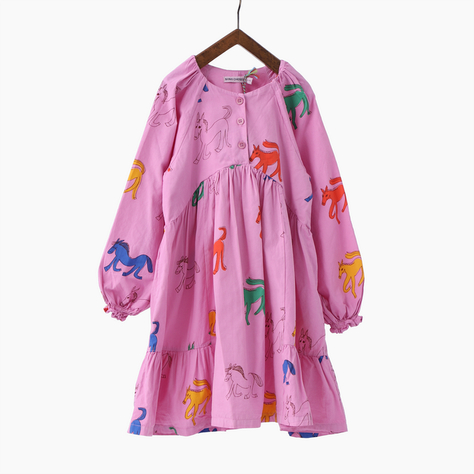 BOBOCHOSES<br>ボボショセス<br>Wonder Horse all over woven dress<br>B224AC110