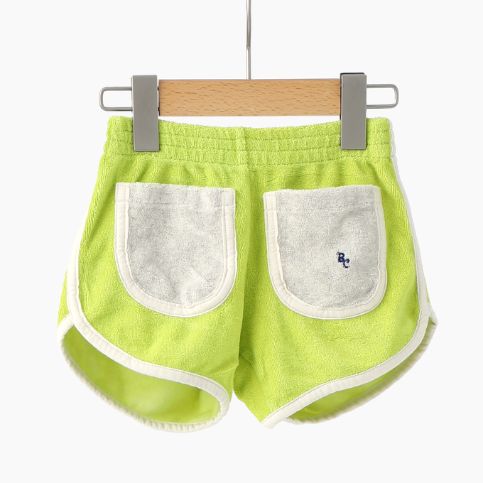 BOBOCHOSES<br>ボボショセス<br>Green terry shorts<br>124AC065