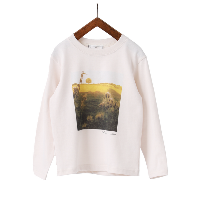 AU CLAIR DE LA LUNE<br>オークレール<br>T-shirt L/L<br>CU-23A-2L-YP