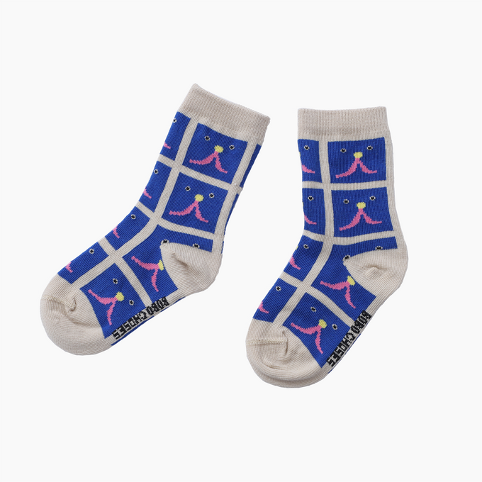 BOBOCHOSES<br>ボボショセス<br>Funny Face all over long socks<br>B224AI004