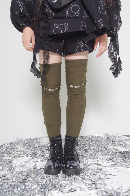 UNIONINI<br>ユニオニー<br>rib knee high socks<br>AC-097