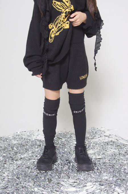 UNIONINI<br>ユニオニー<br>rib knee high socks<br>AC-097