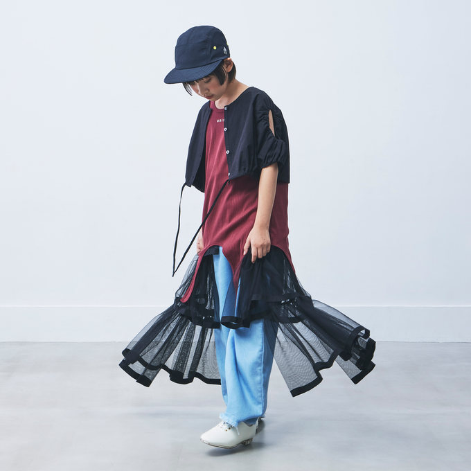 TOBOGGAN<br> トボガン<br>【27ssご予約 11月下旬入荷予定】<br>furi flare tulle(1st collection revival)