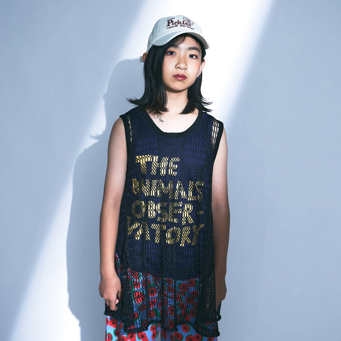 〈残り2Yのみ〉The Animals Observatory<br>ジアニマルズオブザーバトリー<br>FROG KID TANK TOP<br>S26191_234_BL
