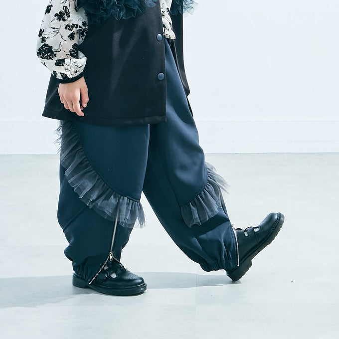TOBOGGAN<br> トボガン<br>【26ssご予約2月上旬入荷予定】<br>frill zip pants