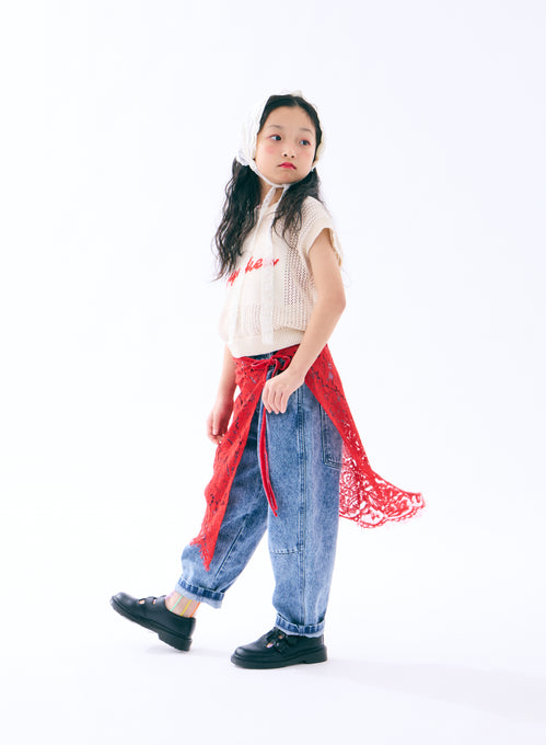 TOBOGGAN<br> トボガン<br>【26ssご予約-追加生産分-5月中旬入荷予定】<br>lace omaki