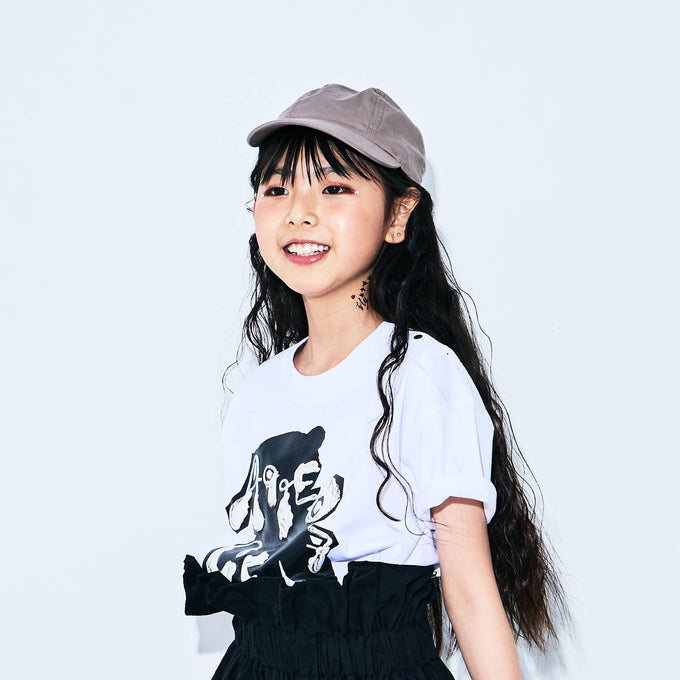 〈残りM(3-5y110cm)のみ〉frankygrow<br>フランキーグロウ<br>PUFF PRINTING ART TEE<br>26SCS-519