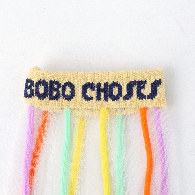 BOBOCHOSES ボボショーズ<br>Color Stripes transparent short socks