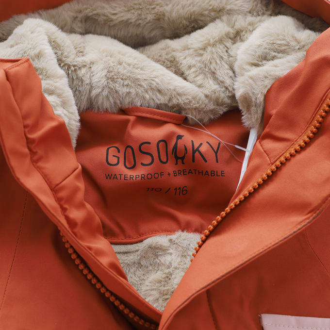 GOSOAKY ゴーソーキー<br>FAUX FUR LINED PARKA <br>カラーブロックコート