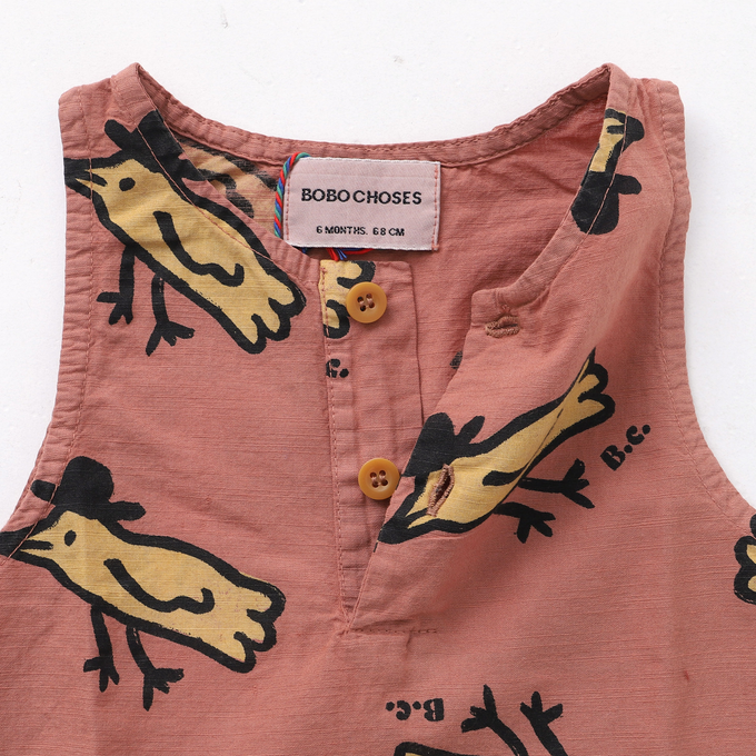 BOBOCHOSES ボボショーズ<br>Mr Birdie all over playsuit