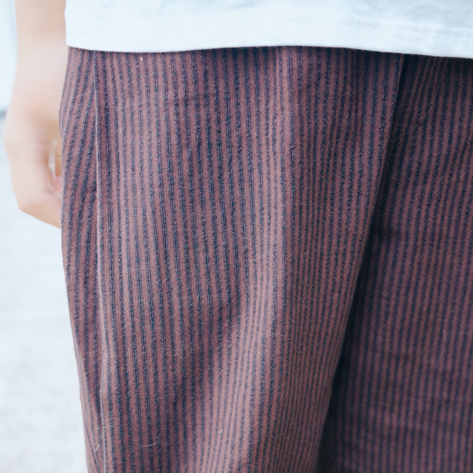 PARK MADE IN KYOTO<br>Side tuck Pants<br>しじら織ver. Type1