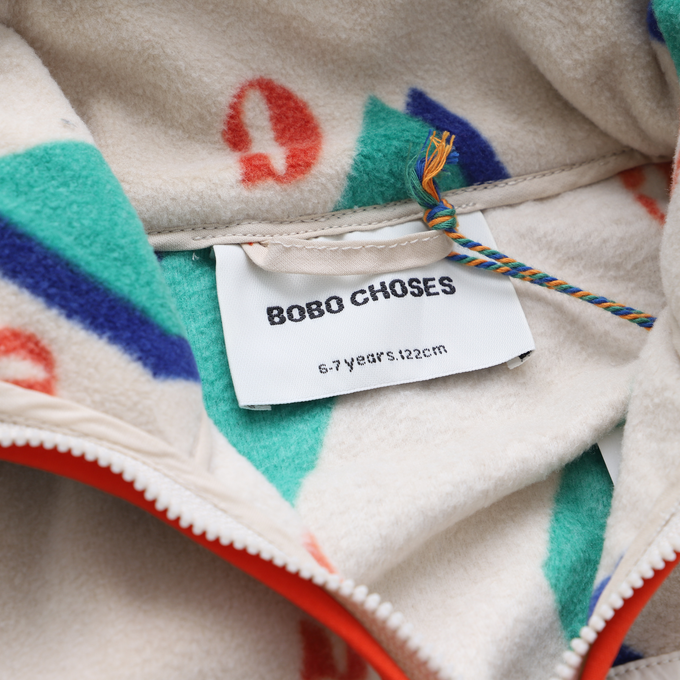 BOBOCHOSES ボボショーズ<br>222AC122<br>Diamond all over polar fleece jacket<br>ダイヤモンドフリースジャケット