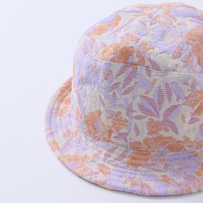 Dailybrat<br>Flower jacquard hat rosy<br>フラワージャガードハット