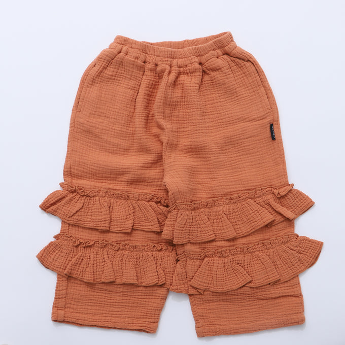 Dailybrat<br>Lory pants soft orange<br>フレアパンツ