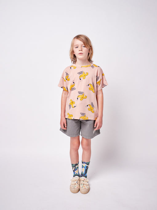 BOBOCHOSES ボボショーズ<br>Sniffy Dog all over short sleeve T-shirt<br>ドッグTEE