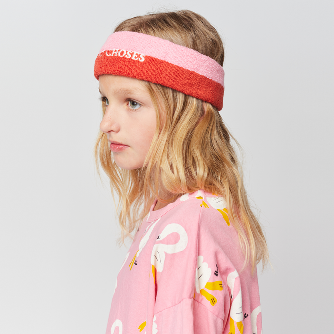 BOBOCHOSES ボボショーズ<br>Bobo Choses pink towel headband