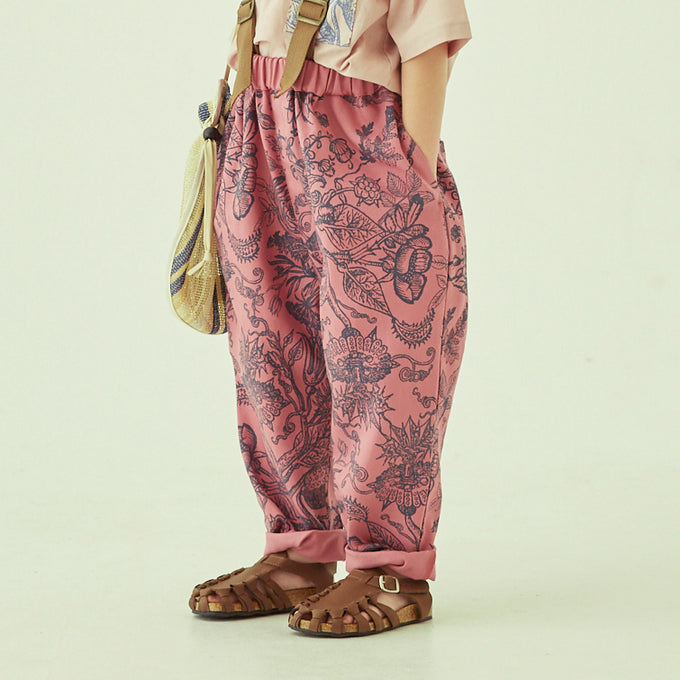 eLfinFolk エルフィンフォルク<br>elf-231F14<br>FLORA twill suspenders pants