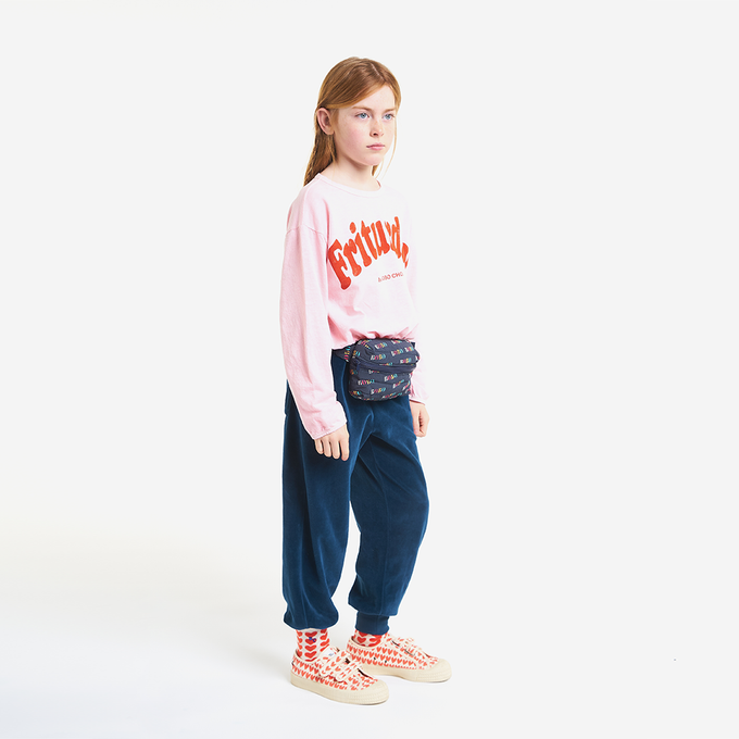 BOBOCHOSES ボボショーズ<br>222AC025<br>Friturday Red long sleeve T-shirt<br>ショートロンTEE