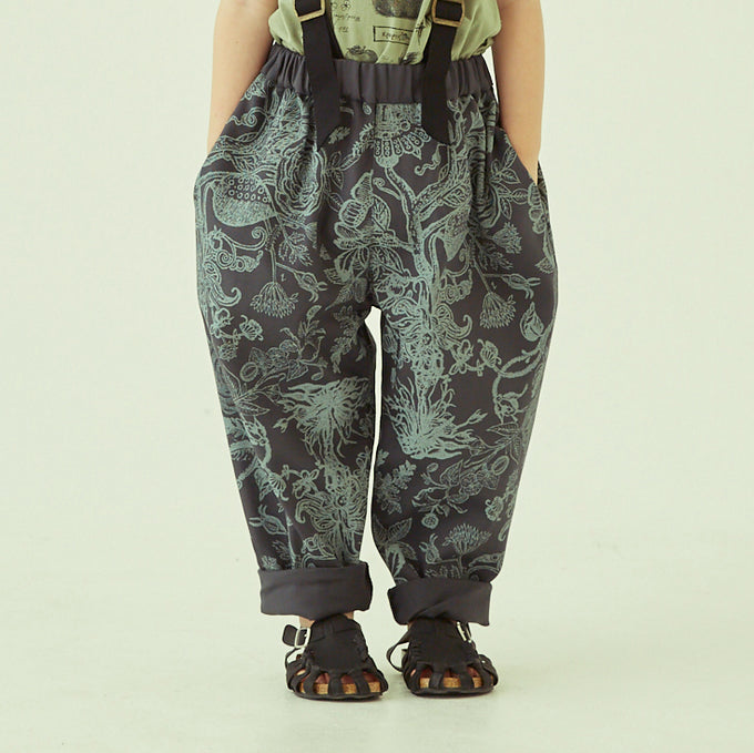 eLfinFolk エルフィンフォルク<br>elf-231F14<br>FLORA twill suspenders pants