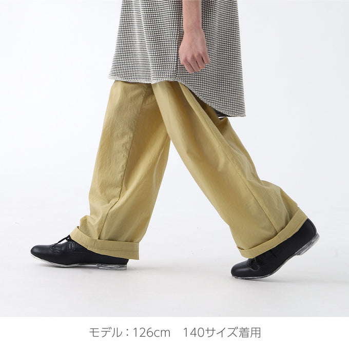 MOUN TEN. マウンテン<br>stretch nylon wide straight pants <br>22S-MP57-1113a