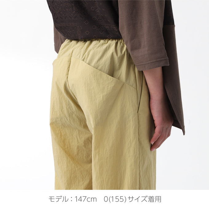 MOUN TEN. マウンテン<br>stretch nylon wide straight pants <br>22S-MP57-1113a