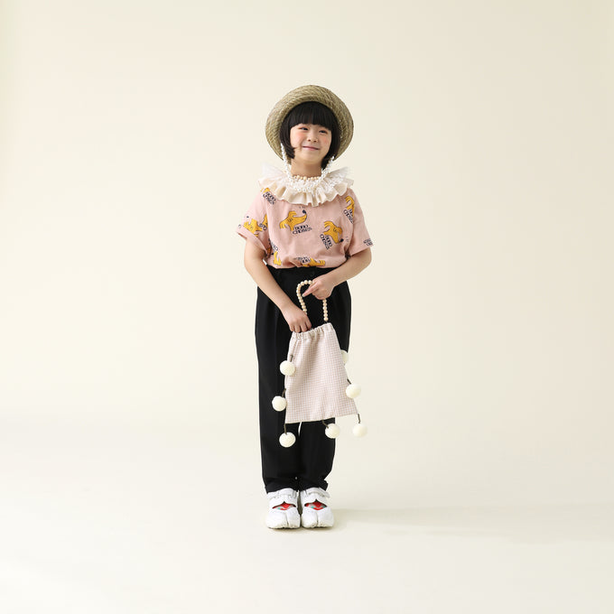 BOBOCHOSES ボボショーズ<br>Sniffy Dog all over short sleeve T-shirt<br>ドッグTEE